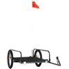 Image de vidaXL Remorque de vélo Noir 135x70x37 cm Fer