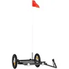 Image de vidaXL Remorque de vélo Noir 122x53x28 cm Fer, Chariot de vélo, Chariot de vélo, remorque de vélo pour Enfants, Poussette de vélo