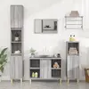 Image de vidaXL Ensemble de meubles de salle de bain 3 pcs Sonoma gris