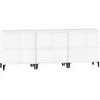 Image de vidaXL Buffets 3 pcs Blanc 60x35x70 cm Bois d'ingénierie