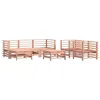 Image de vidaXL Salon de Jardin 7 pcs, Canapés avec Repose-Pied, Ensemble de Meubles avec Table Basse Patio Terrasse, Rustique, Bois Massif Douglas