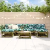 Image de vidaXL Salon de jardin 7 pcs bois de pin imprégné