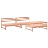 Image de vidaXL Salon de Jardin 4 pcs, Banc avec Dossier, Ensemble de Meubles avec Table Basse Patio Terrasse, Rustique, Bois Massif Douglas