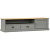 Image de vidaXL Meuble TV Vigo Gris 156x40x40 cm Bois Massif de pin