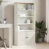 Image de vidaXL Bibliothèque VIGO blanc 85x35x170 cm bois massif de pin