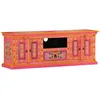 Image de Meuble TV rose 110x30x40 cm bois massif de manguier