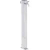 Image de vidaXL Colonne à Eau de Jardin 100 cm Acier Inoxydable carré, Robinet de Jardin, Robinet sur Pied, Colonne de Robinet de Jardin