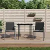 Image de vidaXL Ensemble à manger de jardin 3 pcs coussins résine tressée acier