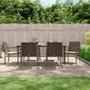 Image de vidaXL Chaises de jardin et coussins lot de 6 marron 56x59x84 cm rotin