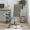 Image de vidaXL Chaise de bureau réglable en hauteur gris foncé tissu
