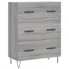 Image de vidaXL Buffet Sonoma Gris 69,5x34x90 cm Bois d'ingénierie