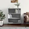 Image de vidaXL Bibliothèque gris béton 69,5x32,5x90 cm bois d'ingénierie