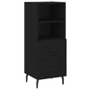 Image de Buffet Noir 34,5x34x90 cm Bois d ingénierie