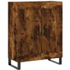 Image de vidaXL Buffet chêne fumé 69,5x34x90 cm Bois d'ingénierie