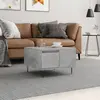 Image de vidaXL Table basse gris béton 55x55x36,5 cm bois d'ingénierie