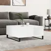 Image de vidaXL Table basse blanc 80x80x36,5 cm bois d'ingénierie