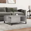 Image de vidaXL Table basse sonoma gris 80x80x36,5 cm bois d'ingénierie