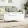 Image de vidaXL Table basse Blanc 90x50x36,5 cm Bois d'ingénierie