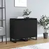 Image de vidaXL Buffets 2 pcs noir 40x35x70 cm bois d’ingénierie