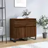 Image de vidaXL Buffets 2 pcs chêne marron 40x35x70 cm bois d'ingénierie