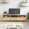Image de vidaXL Meuble TV chêne sonoma 150x30x44,5 cm bois d'ingénierie