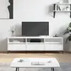 Image de vidaXL Meuble TV blanc 150x30x44,5 cm bois d'ingénierie