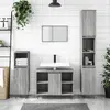 Image de vidaXL Armoire salle de bain sonoma gris 30x30x100 cm