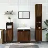 Image de vidaXL Armoire de bain chêne marron 58x33x60 cm bois d'ingénierie