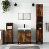 Image de vidaXL Armoire de bain chêne fumé 65x33x60 cm bois d'ingénierie