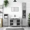 Image de vidaXL Armoire salle de bain gris béton 80x33x60cm bois d'ingénierie