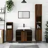 Image de vidaXL Armoire salle de bain chêne marron 80x33x60cm bois d'ingénierie