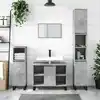 Image de vidaXL Armoire salle de bain gris béton 80x33x60cm bois d'ingénierie