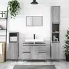 Image de vidaXL Armoire salle de bain sonoma gris 80x33x60 cm bois d'ingénierie
