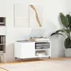 Image de vidaXL Armoire à disques blanc 85x38x48 cm bois d'ingénierie