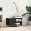 Image de vidaXL Armoire à disques noir 85x38x48 cm bois d'ingénierie