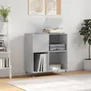 Image de vidaXL Armoire à disques gris béton 84,5x38x89 cm bois d'ingénierie