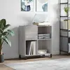 Image de vidaXL Armoire à disques sonoma gris 84,5x38x89 cm bois d'ingénierie