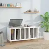 Image de vidaXL Armoire à disques blanc 100x38x48 cm bois d'ingénierie