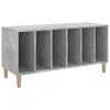 Image de vidaXL Armoire à disques Gris béton 100x38x48 cm Bois d'ingénierie