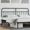 Image de vidaXL Tête de lit de remplacement métal noir 200 cm