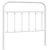 Image de vidaXL Tête de lit métal Blanc 100 cm, tête de lit en métal, tête de lit Noire, tête de lit pour lit Simple