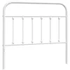 Image de vidaXL Tête de lit métal Blanc 100 cm, tête de lit en métal, tête de lit Noire, tête de lit pour lit Simple
