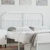 Image de vidaXL Tête de lit de remplacement métal blanc 135 cm