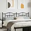 Image de vidaXL Tête de lit de remplacement métal noir 200 cm