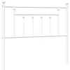 Image de vidaXL Tête de lit métal Blanc 100 cm
