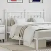 Image de vidaXL Tête de lit de remplacement métal blanc 140 cm
