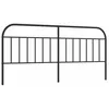 Image de vidaXL Tête de lit métal Noir 193 cm