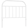 Image de vidaXL Tête de lit métal Blanc 100 cm