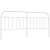 Image de vidaXL Tête de lit métal Blanc 193 cm