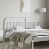 Image de vidaXL Tête de lit de remplacement métal blanc 200 cm